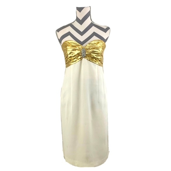Vintage A.J. Bari Strapless Cocktail Dress - Size 8
